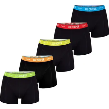 Sada pánského spodního prádla pánské boxerky LEE COOPER Originals - BLACK BRT W/B - 5 ks - M (Lee Cooper Trunk 5 Pack)
