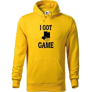 Pánská mikina DOBRÝ TRIKO Pánská mikina s potiskem I got game Velikost pánské mikiny: S, Barva: Žlutá