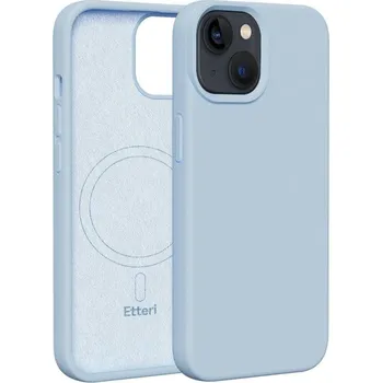 Pouzdro na mobilní telefon Silikonové TPU pouzdro Etteri Mag pro iPhone 14 světle modré