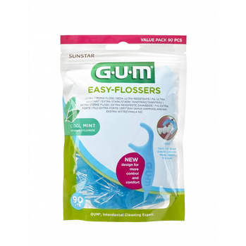 Zubní nit GUM Easy Flossers Cool Mint 90 ks