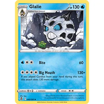 Sběratelská karetní hra Pokémon karta Glalie 042/195
