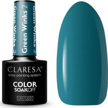 Lak na nehty Gel lak CLARESA Green Winks 2 5ml