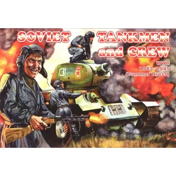 Plastikový model Orion Miniatures 1/72 Soviet tankmen and crew, 1943-1945