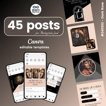 45 Dark Rose Instagram posts