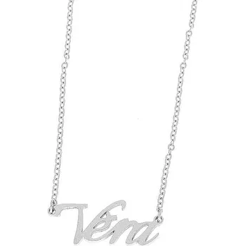 Náramek Ewena Řetízek z oceli se jménem Věra stříbrný