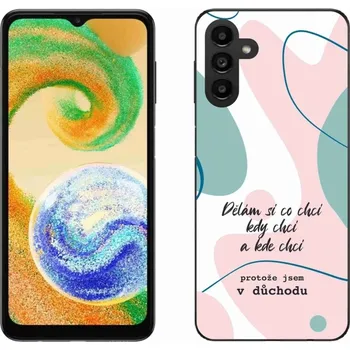 Pouzdro na mobilní telefon Gelový kryt mmCase na Samsung Galaxy A04s (164.7x76.7x9.1mm) - vtipný text 10 bílé pozadí