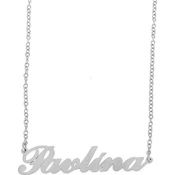 Náramek Ewena Řetízek z oceli se jménem Pavlína stříbrný