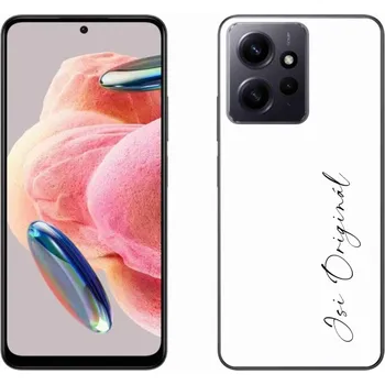 Pouzdro na mobilní telefon Gelový kryt mmCase na Xiaomi Redmi Note 12 4G - jsi originál bílé pozadí