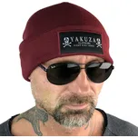 Čepice zimní Yakuza Skull Knit - tmavě červená