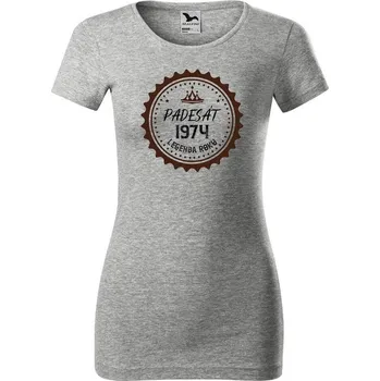 Dámské tričko DOBRÝ TRIKO Dámské tričko Legenda padesát Velikost: L, Barva: Šedá