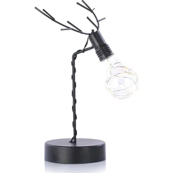 Stojací lampa Vánoční stolní LED lampa na baterie REINDEER INDUSTRIAL černá