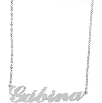 Náramek Ewena Řetízek z oceli se jménem Gábina stříbrný