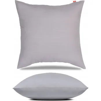Povlečení POVLEČENÍ NA POLŠTÁŘ 40X40 BAVLNĚNÝ POVLAČ ŠEDÝ DEKORATIVNÍ BAVLNA 100%