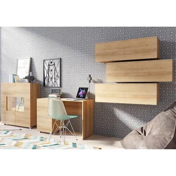 Obývací stěna Obývací stěna CALABRINI d | 320 cm | 5 dílů N | dub zlatý