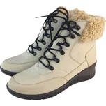 S 2395/Z - 264 zimní dámské zdravotní boty na šněrování i zip; barva krémová 41
