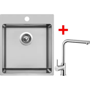 Nerezový dřez Akční Sinks BLOCKER 450 V kartáčovaný + ELKA