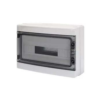 modulární přístroj a rozvaděč GEWISS GW40106BS Rozvodnice 40 CDK na omítku, 18M, IP65, vč. svorkovnice, šedá, s dvířky