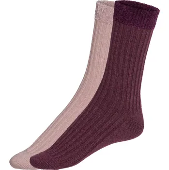Dámské ponožky esmara® Dámské měkké ponožky, 2 páry (35-38, červená / světle růžová)