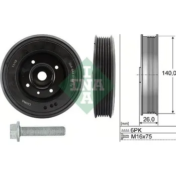 Sada řemenice, kliková hřídel Schaeffler INA 544 0158 20