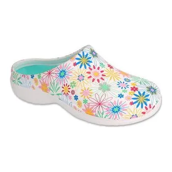 Dámské pantofle 154D108 - Dr. ORTO MED - dámské pantofle, květy 154D108_40