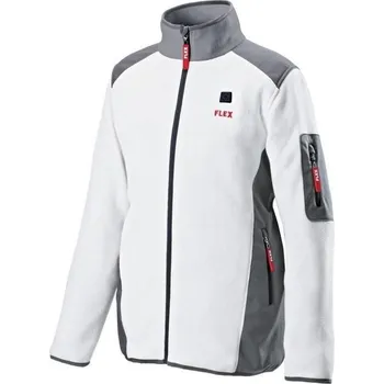 Aku-vyhřívaná bunda fleece TF White 10.8/18.0 S pánská + PS 10,8/18,0 aku adaptér /FlexPack/ FLEX - FX-512176