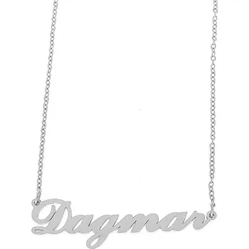Náramek Ewena Řetízek z oceli se jménem Dagmar stříbrný