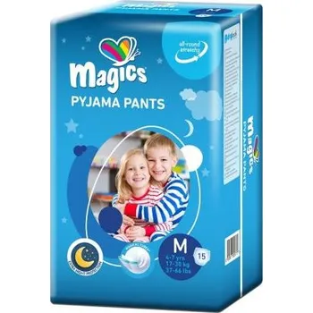 Plenkové kalhoty MAGICS PYJAMA PANTS M, 4-7 let (17-30 kg) 15 ks