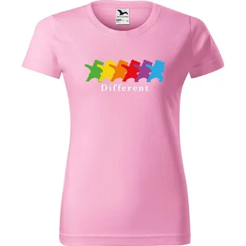 Dámské tričko DOBRÝ TRIKO Dámské tričko s potiskem Different Barva: Růžová, Velikost: 3XL
