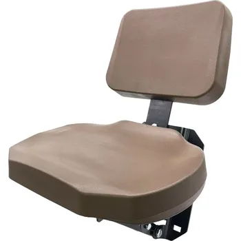 Sedadlo Sedadlo spolujezdce v hnedé barvě s možností sklopení pro traktory John Deere