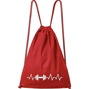 Městský batoh DOBRÝ TRIKO Bavlněný batoh Tep činka Barva: Červená
