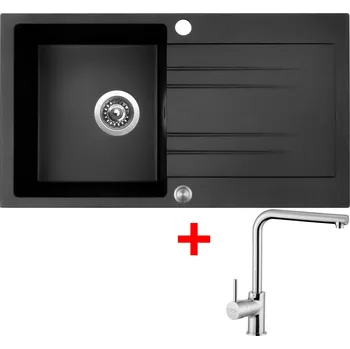 Kuchyňský dřez Akční Sinks RAPID 780 XC Granblack + ELKA