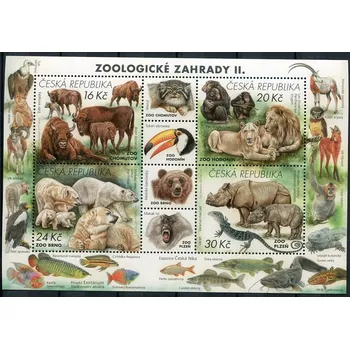 Poštovní známka Česká pošta (2017) A 936 - 939 ** - Česká republika - Ochrana přírody - Zoologické zahrady II.