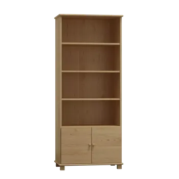 Knihovna Dřevěná knihovna MB 100 borovice masiv 80x190x42 cm - SKLADEM 1KS
