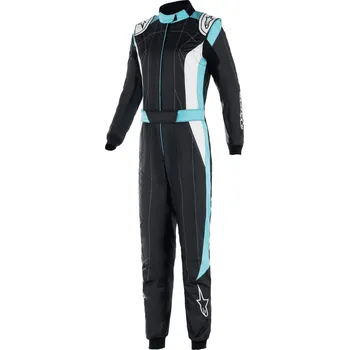 Moto kombinéza Alpinestars FIA kombinéza Ženská Stella GP Pro Comp V2, Černá/tyrkysová/bílá