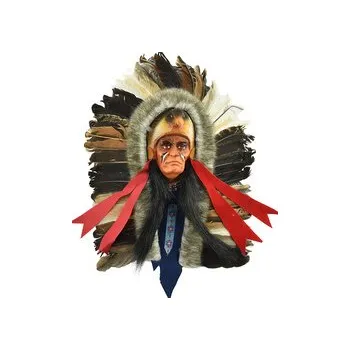 Závěsná dekorace Indiánský náčelník 25 cm - var. M