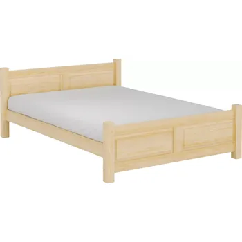 Postel Dřevěná masivní postel 160x200 cm L 110 borovice masiv