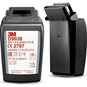 Plynová maska 3M D9038 Secure Click Částicový filtr P3 R - balení 2 ks