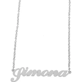 Náramek Ewena Řetízek z oceli se jménem Simona stříbrný