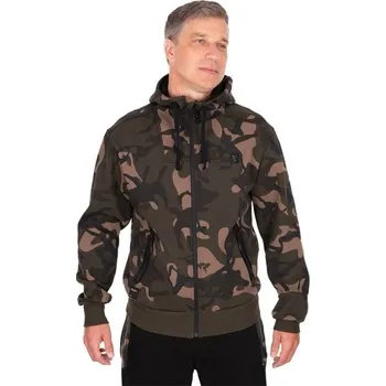 Rybářské oblečení FOX - Mikina Camo Full Zip Premium 310 Hoodie vel. S