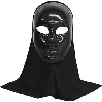 Karnevalová maska Maska s kapucí, černá