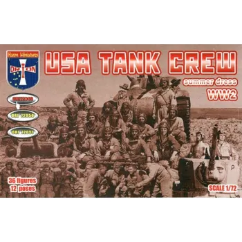 Plastikový model Orion Miniatures 1/72 WWII U.S.tank crew (summer dress)