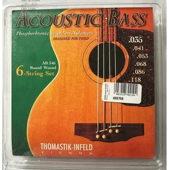 Strunný nástroj Struny pro akustickou bas-kytaru Fosforečná bronzSada 6-strunné 32509