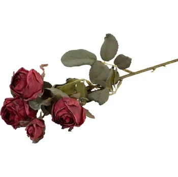 umělá květina Chaks Zväzok umelých realistických ruží - Červené 43 cm