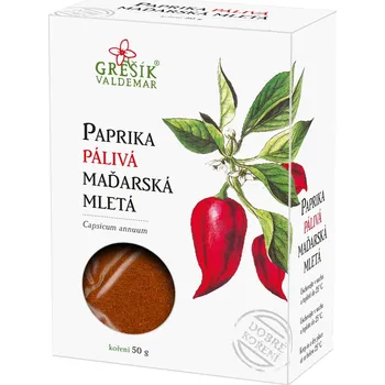 Koření Valdemar Grešík Grešík Paprika pálivá maďarská mletá 50 g