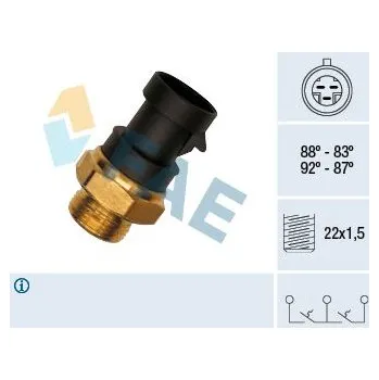 Chladič motoru Teplotní spínač, větrák chladiče FAE 37900
