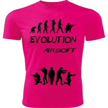 Dámské tričko AIRSOFT tričko Evolution růžové L (dámské tričko EVOLUTION sportovní)