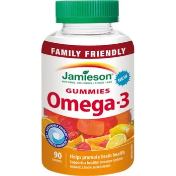 JAMIESON Omega-3 Gummies 90 želatinových pastilek