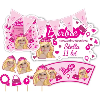 Panenka Personal Personalizovaný narodeninový set - Barbie