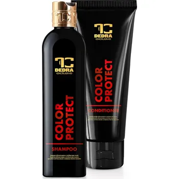 SADA 1+1 | COLOR PROTECT | šampón & kondicionér pro barvené vlasy s Keratinem & Pšeničnými proteiny | ochrana barvy & zářivý lesk Dedra