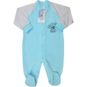 Kojenecký overall Overal na spaní bavlna tyrkysová koala velikost 50